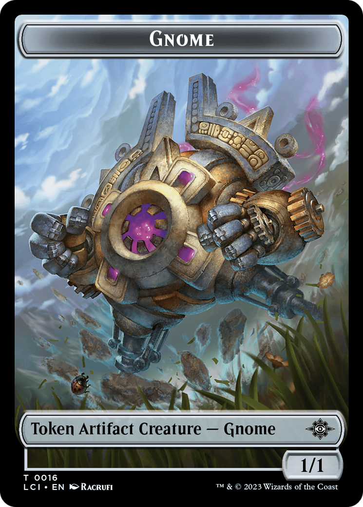 Gnome // Gnome Soldier Double-Sided Token [The Lost Caverns of Ixalan Tokens] | The Gaming-Verse