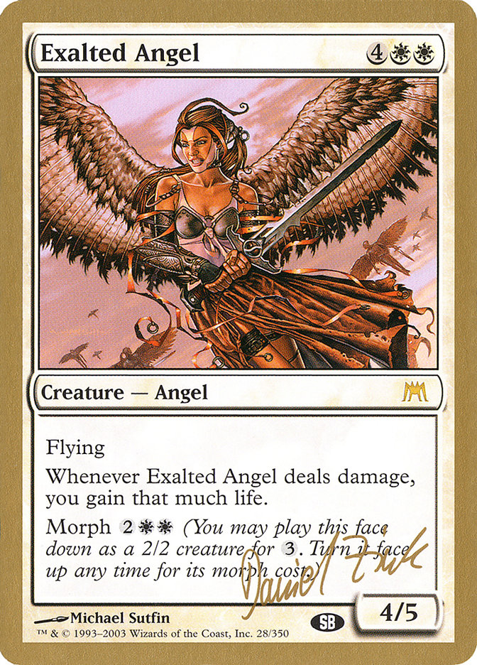 Exalted Angel (Daniel Zink) (SB) [World Championship Decks 2003] | The Gaming-Verse