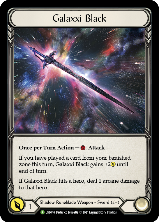 Galaxxi Black [LGS046] (Promo)  Cold Foil | The Gaming-Verse