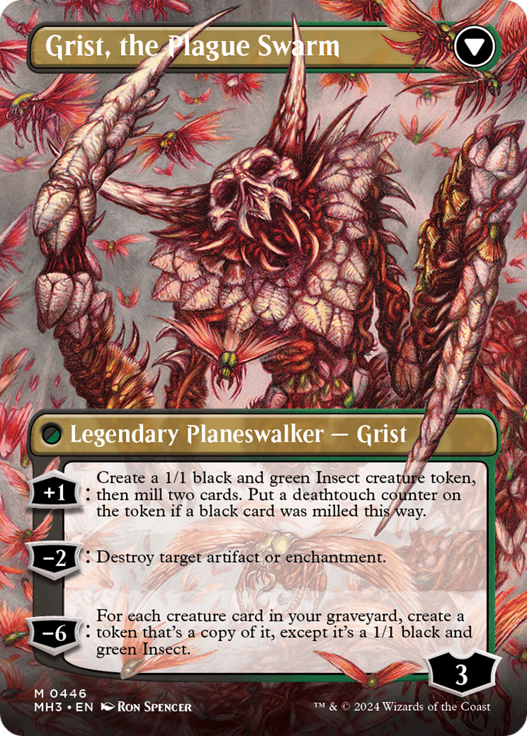 Grist, Voracious Larva // Grist, the Plague Swarm (Borderless) [Modern Horizons 3] | The Gaming-Verse