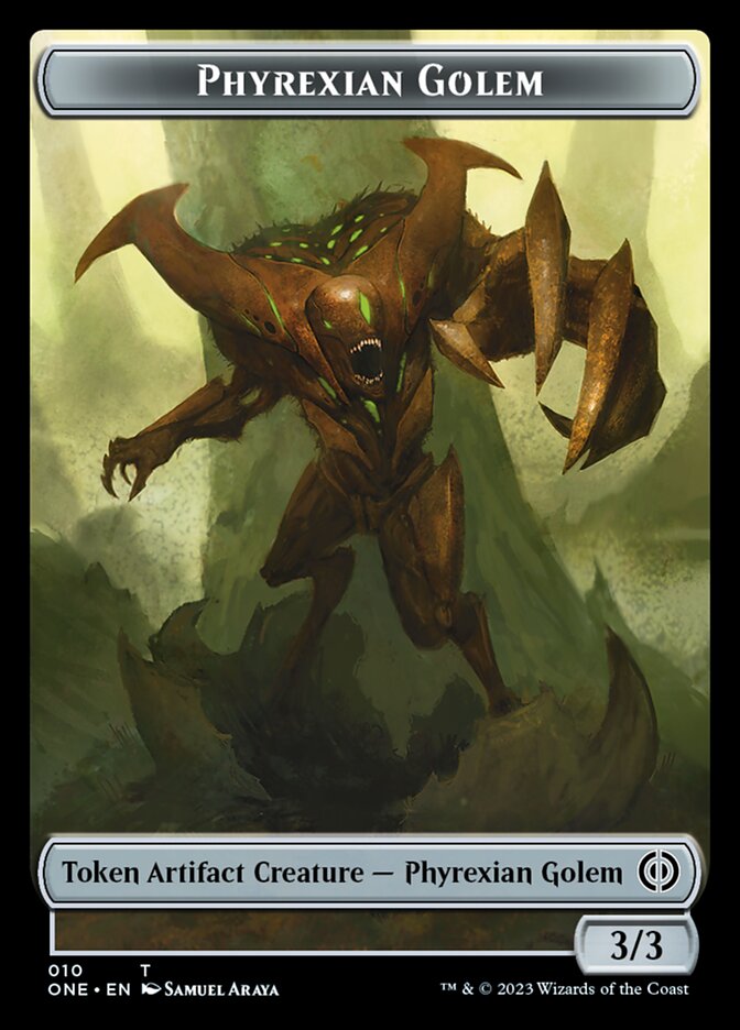 Phyrexian Golem Token [Phyrexia: All Will Be One Tokens] | The Gaming-Verse