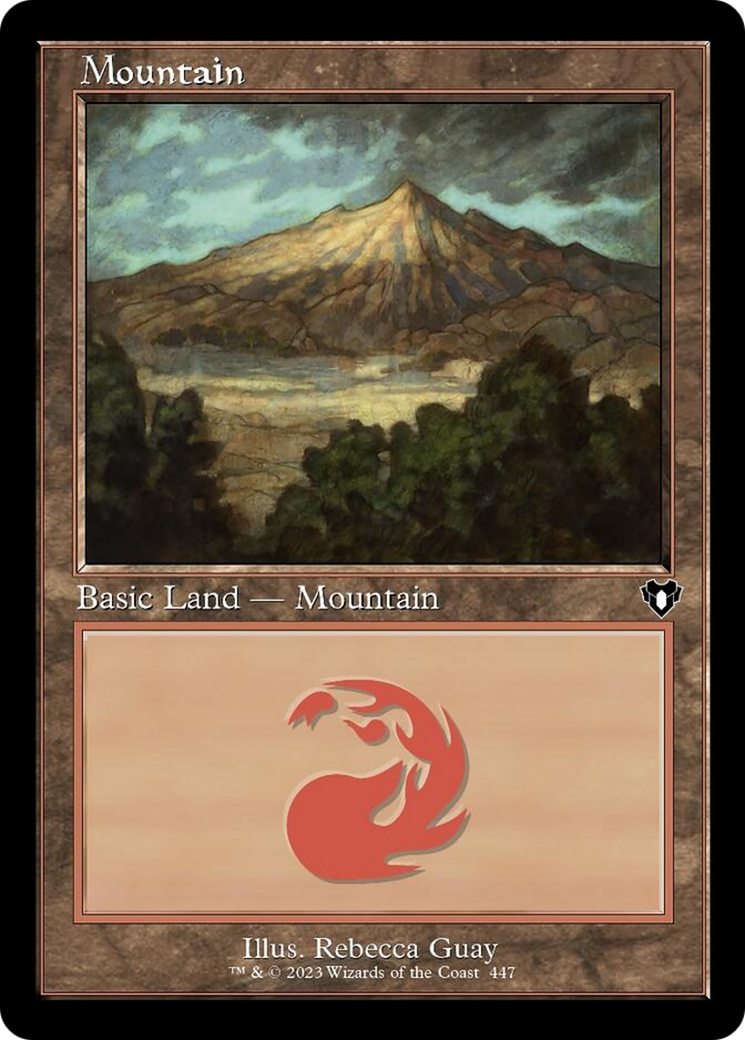 Mountain (447) (Retro) [Commander Masters] | The Gaming-Verse