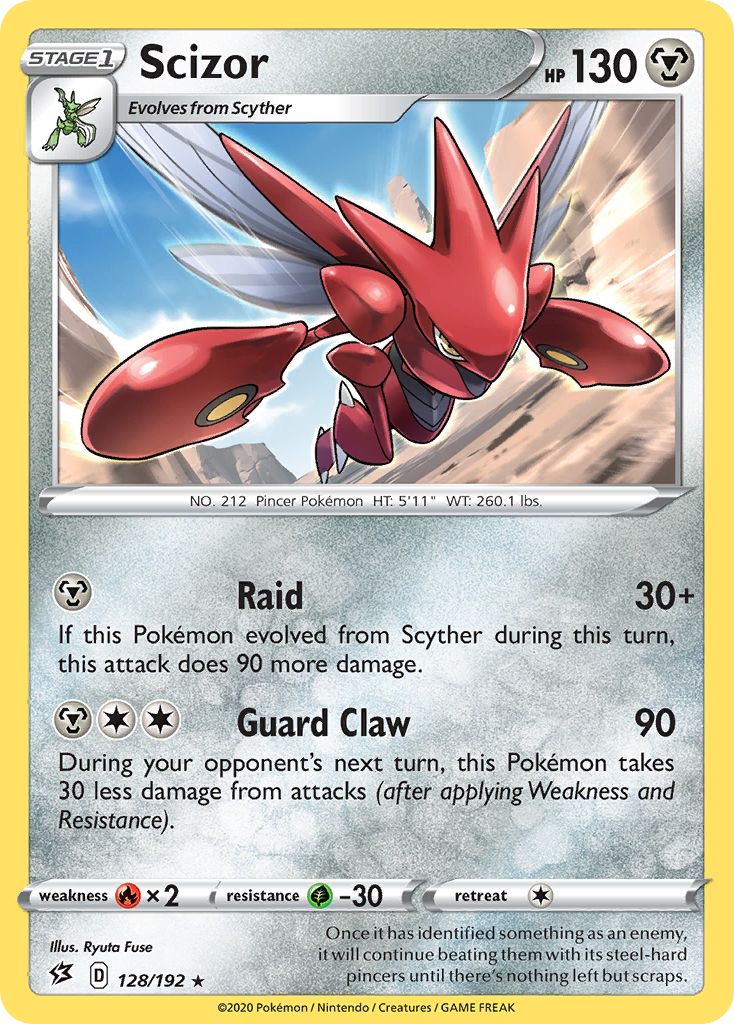 Scizor (128/192) [Sword & Shield: Rebel Clash] | The Gaming-Verse