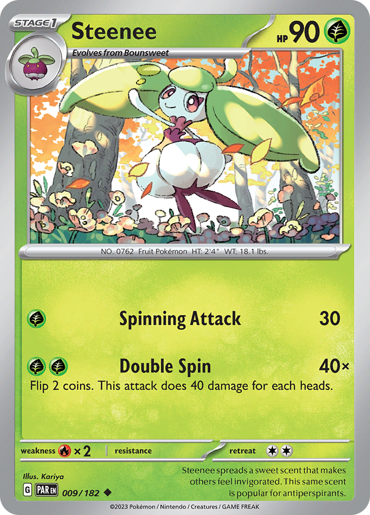 Steenee (009/182) [Scarlet & Violet: Paradox Rift] | The Gaming-Verse