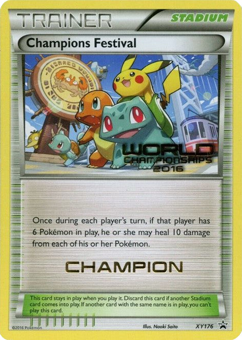 Champions Festival (XY176) (2016 Champion) [XY: Black Star Promos] | The Gaming-Verse