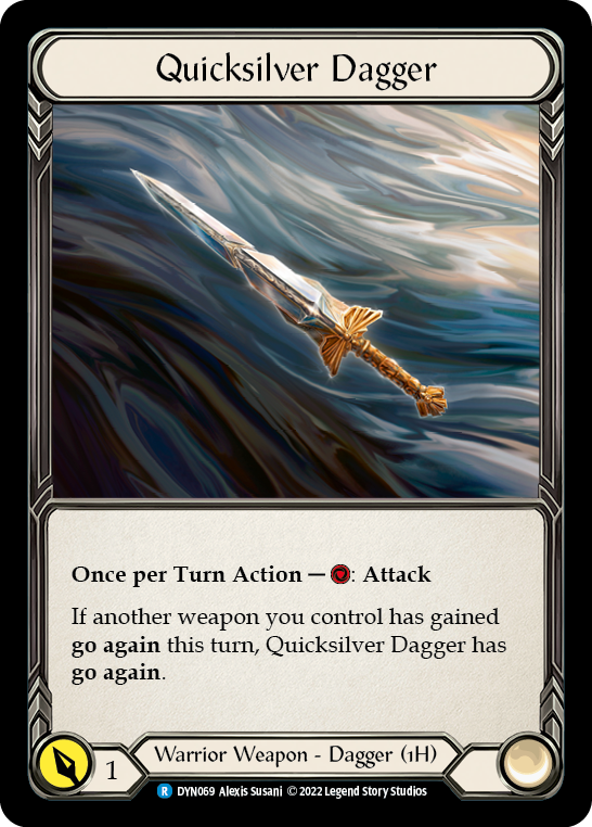 Quicksilver Dagger [DYN069] (Dynasty)  Rainbow Foil | The Gaming-Verse