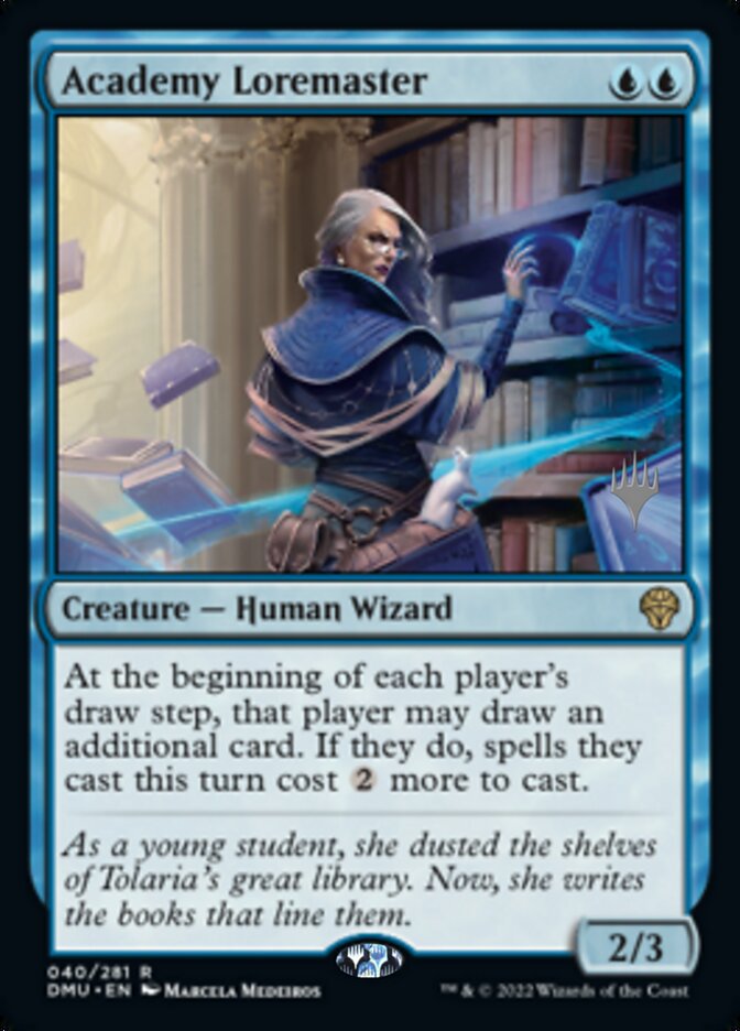 Academy Loremaster (Promo Pack) [Dominaria United Promos] | The Gaming-Verse