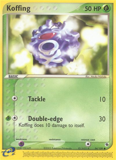 Koffing (54/109) [EX: Ruby & Sapphire] | The Gaming-Verse