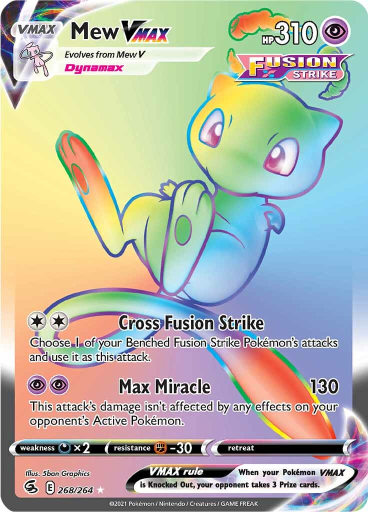 Mew VMAX (268/264) [Sword & Shield: Fusion Strike] | The Gaming-Verse