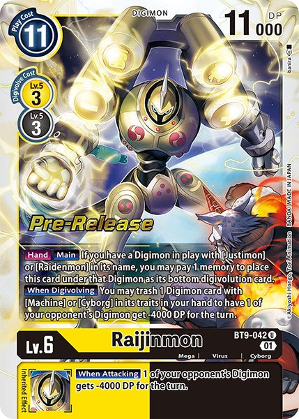 Raijinmon [BT9-042] [X Record Pre-Release Promos] | The Gaming-Verse