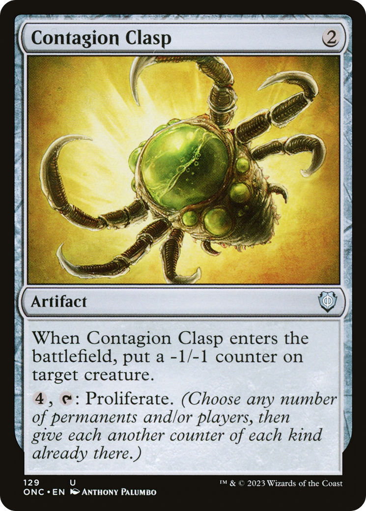 Contagion Clasp [Phyrexia: All Will Be One Commander] | The Gaming-Verse