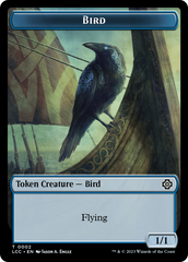 Bird // Merfolk (0003) Double-Sided Token [The Lost Caverns of Ixalan Commander Tokens] | The Gaming-Verse