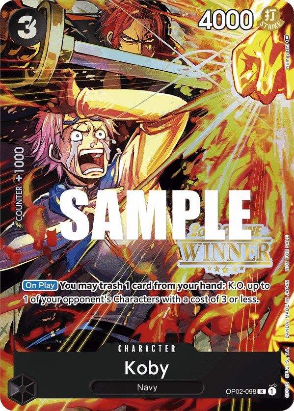 Koby (Online Regional 2023) [Winner] [One Piece Promotion Cards] | The Gaming-Verse