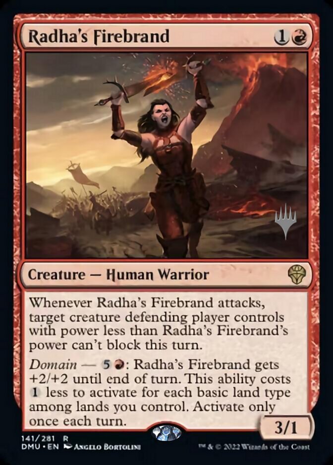 Radha's Firebrand (Promo Pack) [Dominaria United Promos] | The Gaming-Verse