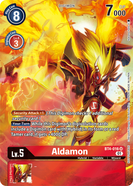 Aldamon [BT4-016] (1-Year Anniversary Box Topper) [Promotional Cards] | The Gaming-Verse