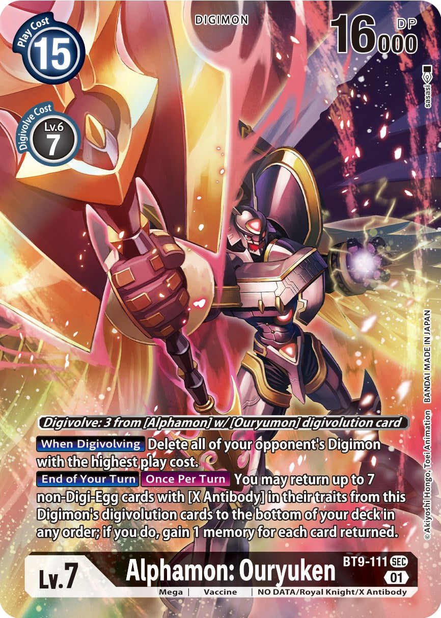 Alphamon: Ouryuken [BT9-111] (Alternate Art) [X Record] | The Gaming-Verse