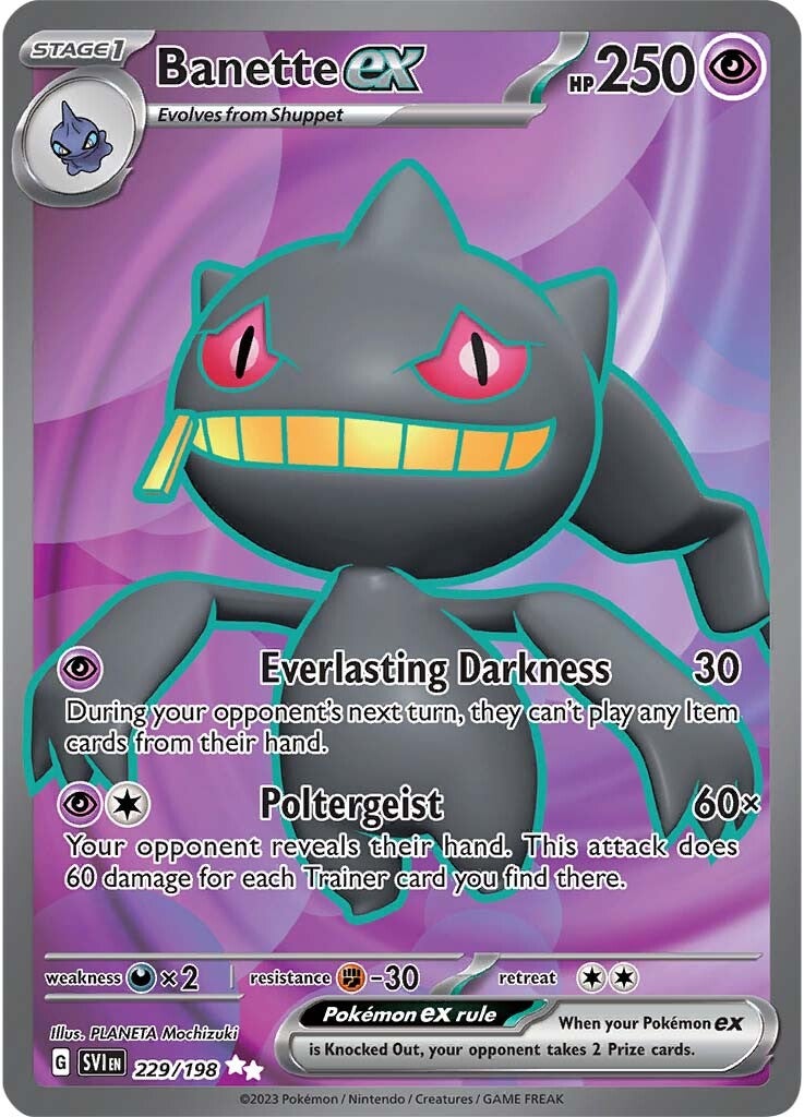 Banette ex (229/198) [Scarlet & Violet: Base Set] | The Gaming-Verse