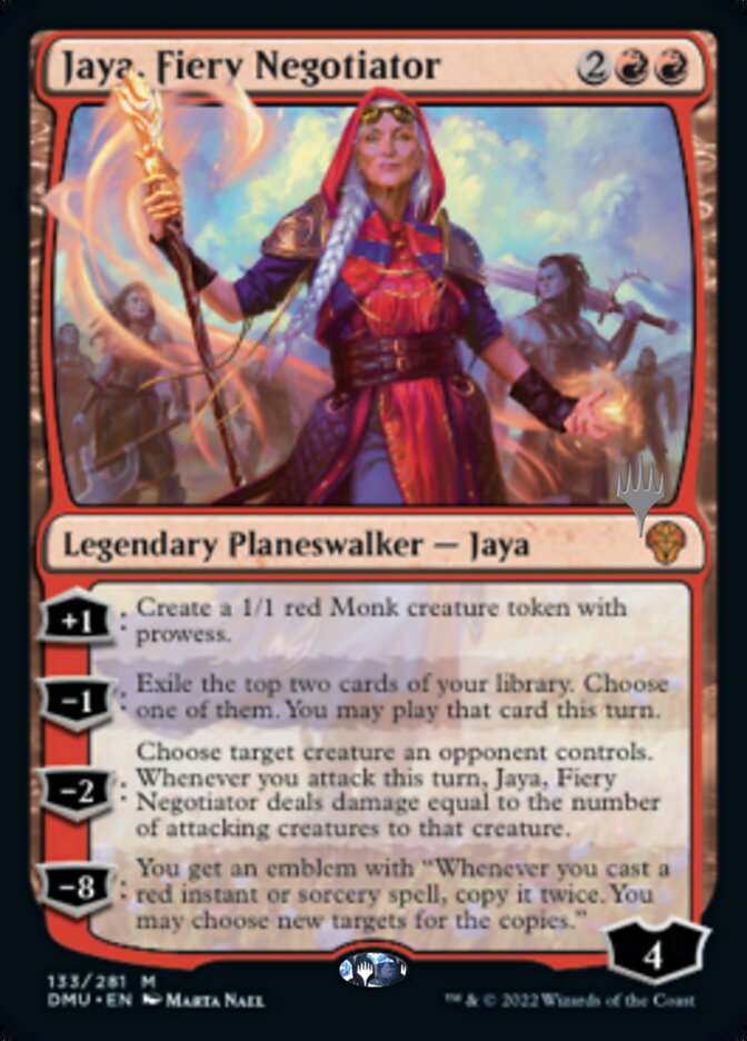 Jaya, Fiery Negotiator (Promo Pack) [Dominaria United Promos] | The Gaming-Verse