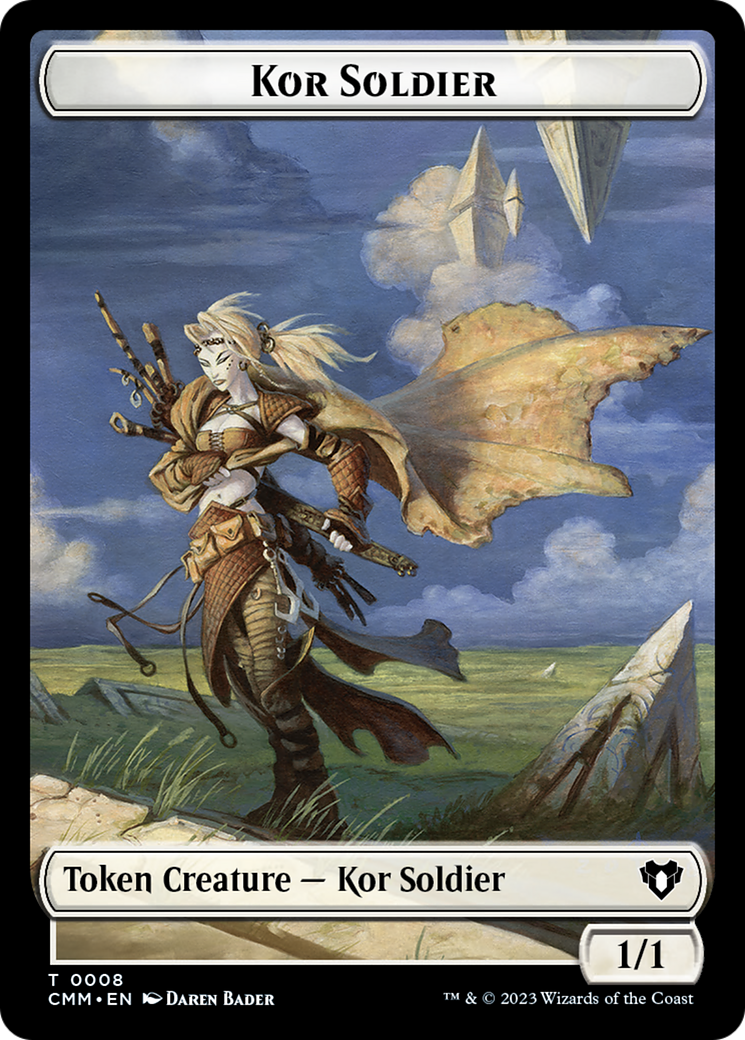 Zombie (0019) // Kor Soldier Double-Sided Token [Commander Masters Tokens] | The Gaming-Verse