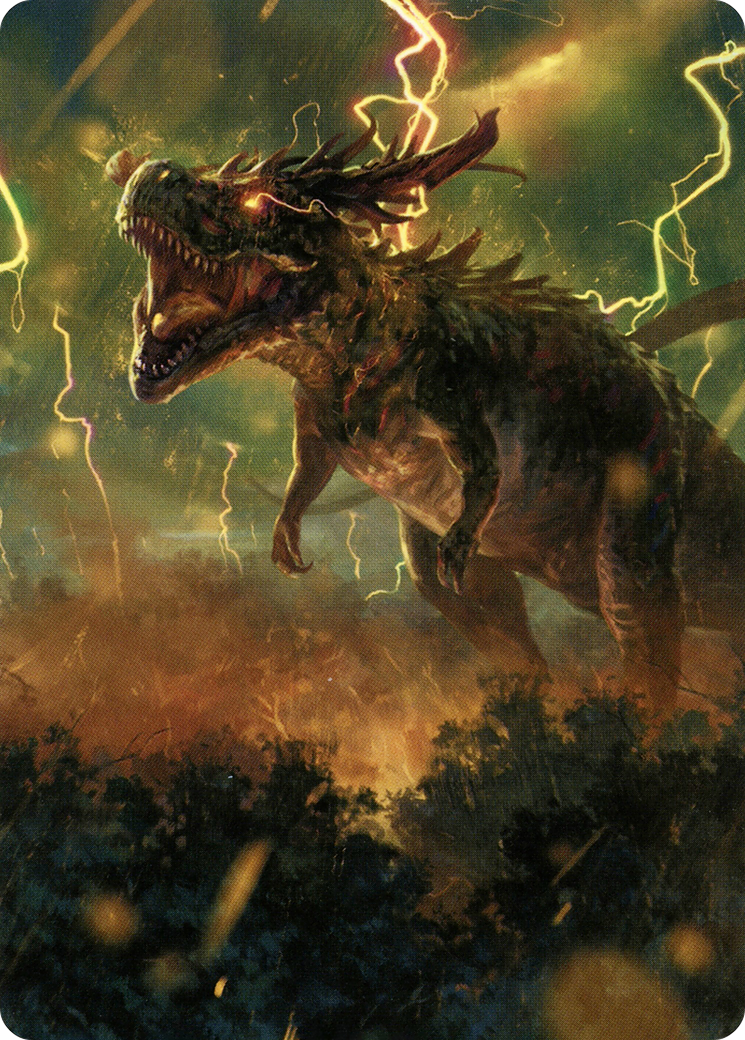 Thrasta, Tempest's Roar Art Card (42) [Modern Horizons 2 Art Series] | The Gaming-Verse