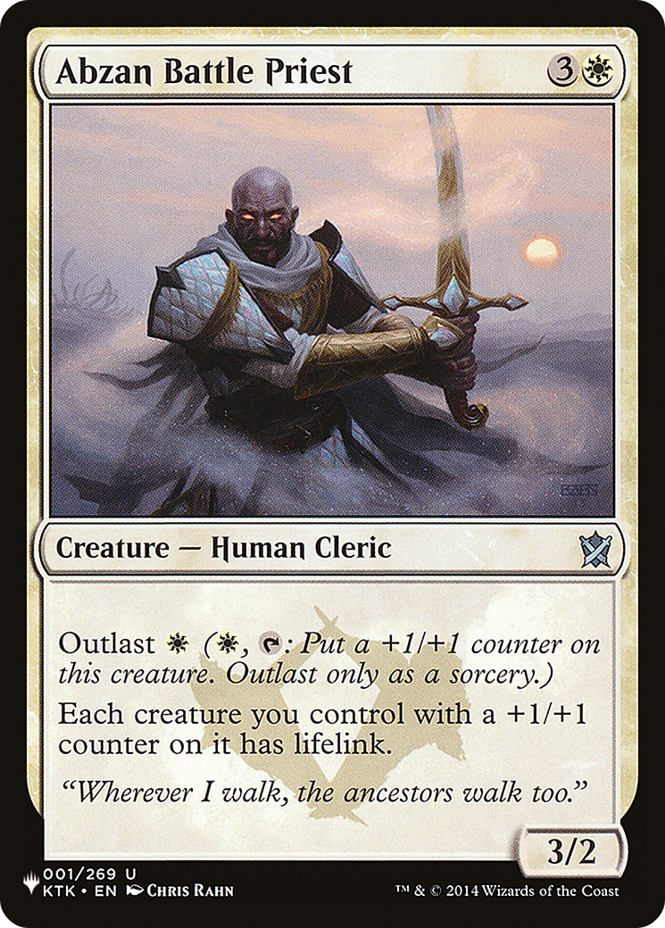 Abzan Battle Priest [The List Reprints] | The Gaming-Verse