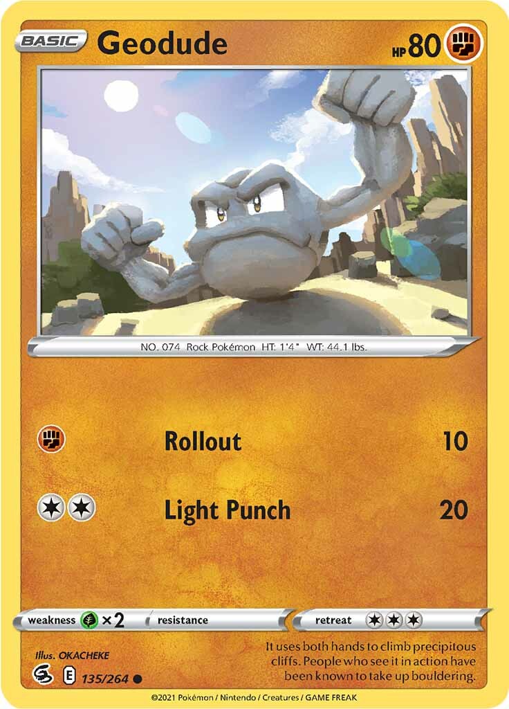 Geodude (135/264) [Sword & Shield: Fusion Strike] | The Gaming-Verse