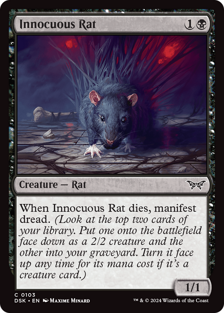 Innocuous Rat [Duskmourn: House of Horror] | The Gaming-Verse