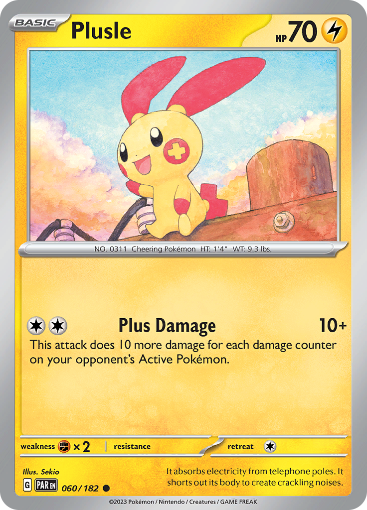 Plusle (060/182) [Scarlet & Violet: Paradox Rift] | The Gaming-Verse