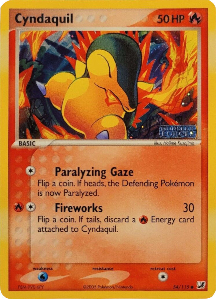 Cyndaquil (54/115) (Stamped) [EX: Unseen Forces] | The Gaming-Verse