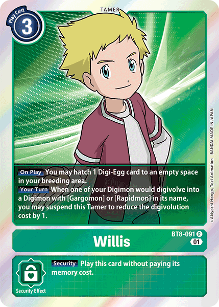 Willis [BT8-091] [New Awakening] | The Gaming-Verse