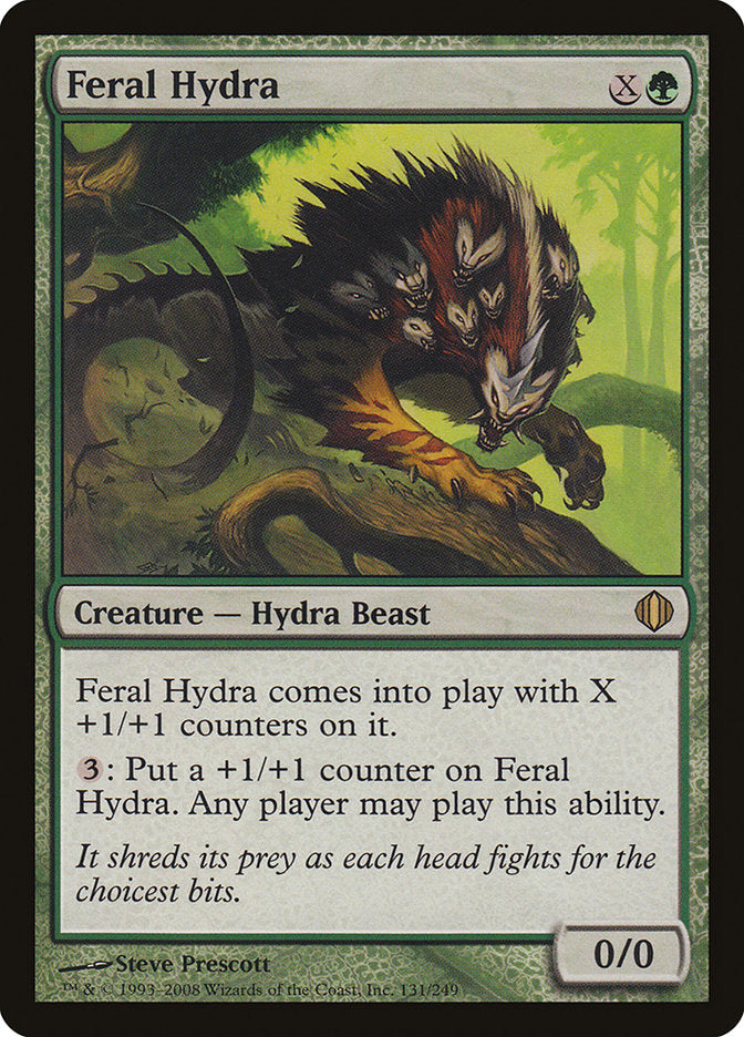 Feral Hydra (Oversized) [Oversize Cards] | The Gaming-Verse