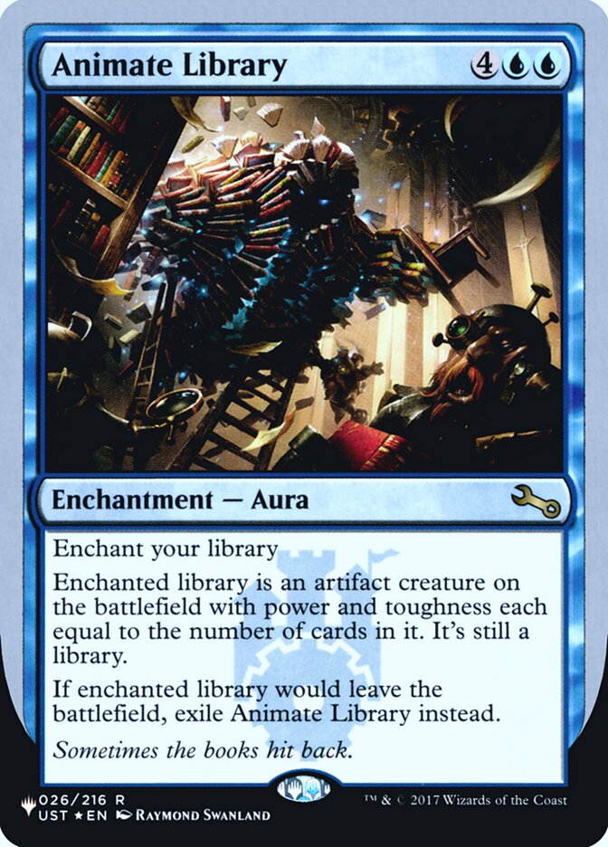 Animate Library (Unfinity Foil Edition) [The List] | The Gaming-Verse