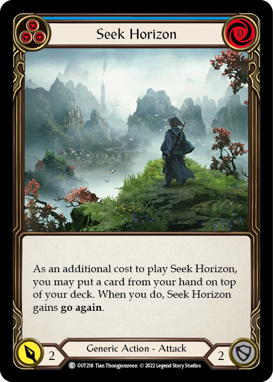 Seek Horizon (Blue) [OUT218] (Outsiders) | The Gaming-Verse