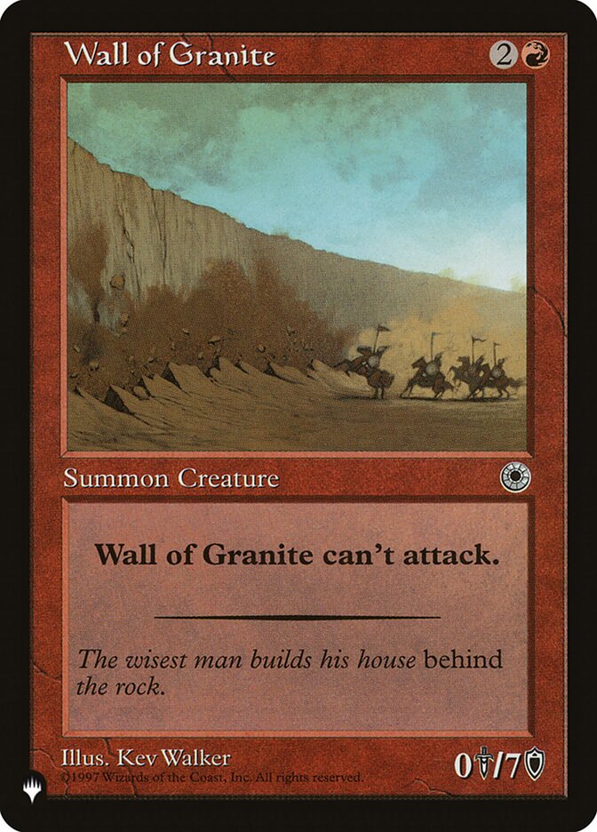 Wall of Granite [The List] | The Gaming-Verse