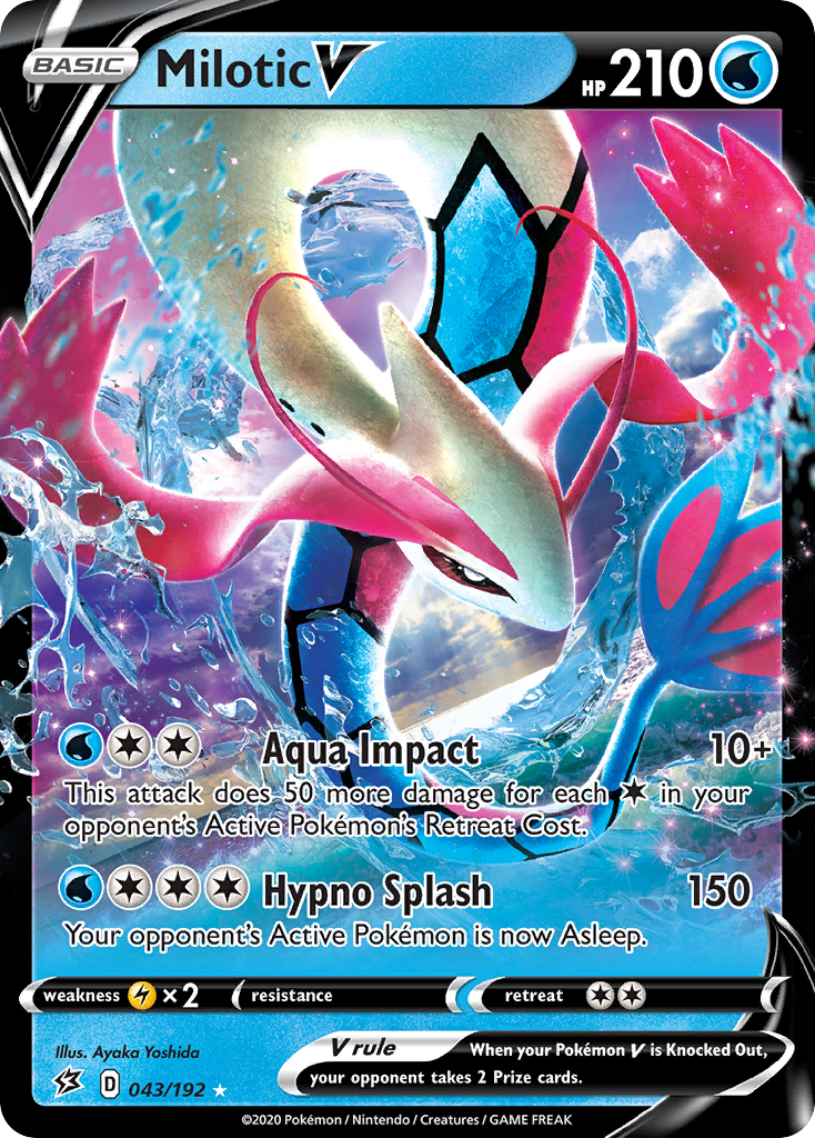 Milotic V (043/192) [Sword & Shield: Rebel Clash] | The Gaming-Verse