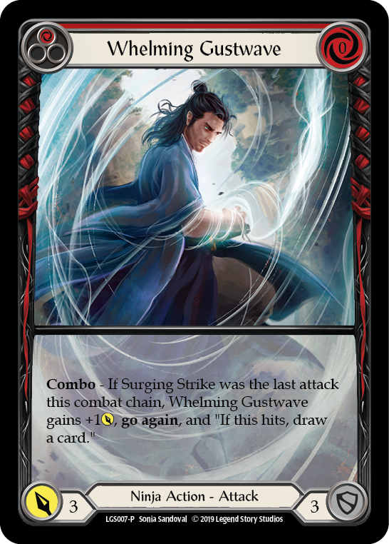 Whelming Gustwave (Red) [LGS007-P] (Promo)  1st Edition Normal | The Gaming-Verse