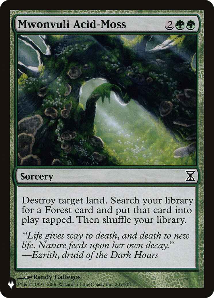 Mwonvuli Acid-Moss [The List Reprints] | The Gaming-Verse