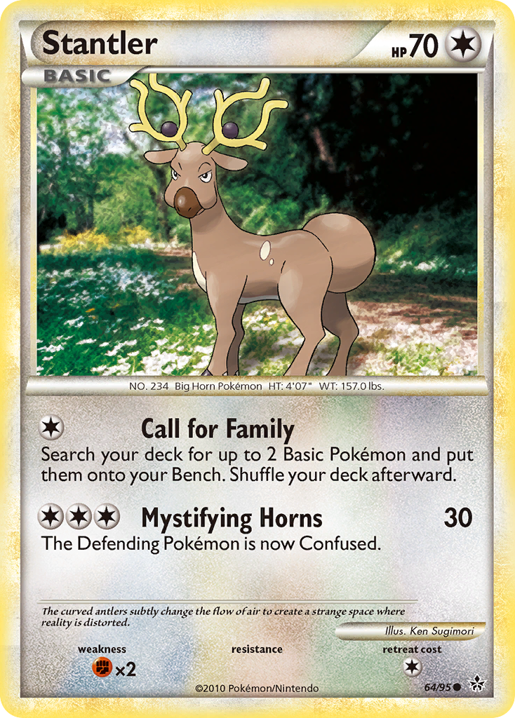 Stantler (64/95) [HeartGold & SoulSilver: Unleashed] | The Gaming-Verse