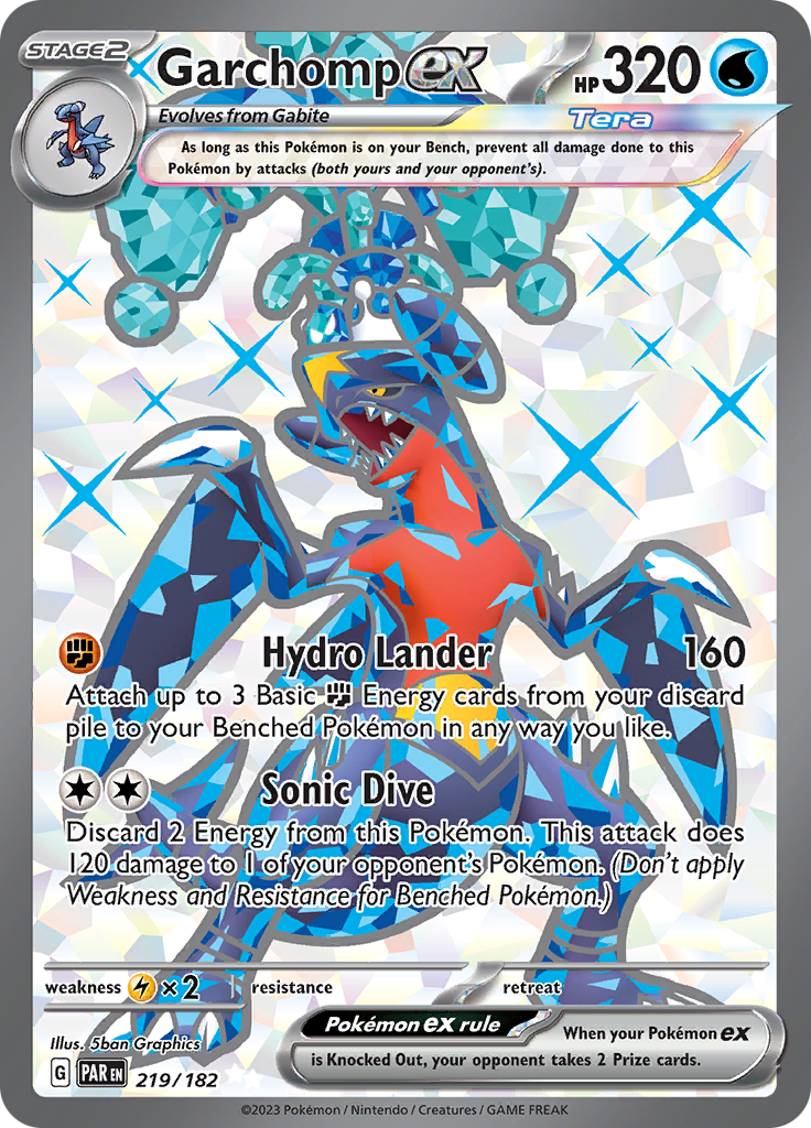 Garchomp ex (219/182) [Scarlet & Violet: Paradox Rift] | The Gaming-Verse