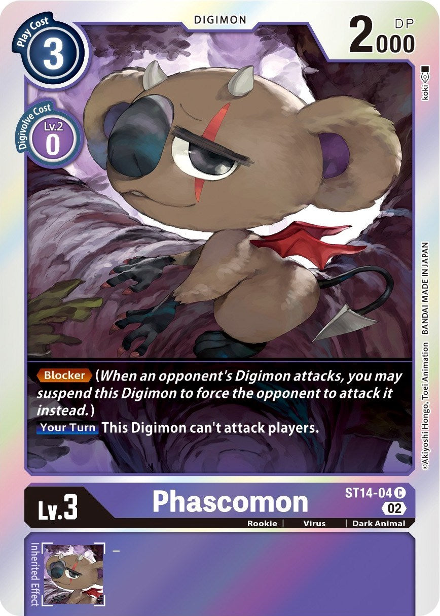 Phascomon [ST14-04] [Starter Deck: Beelzemon Advanced Deck Set] | The Gaming-Verse