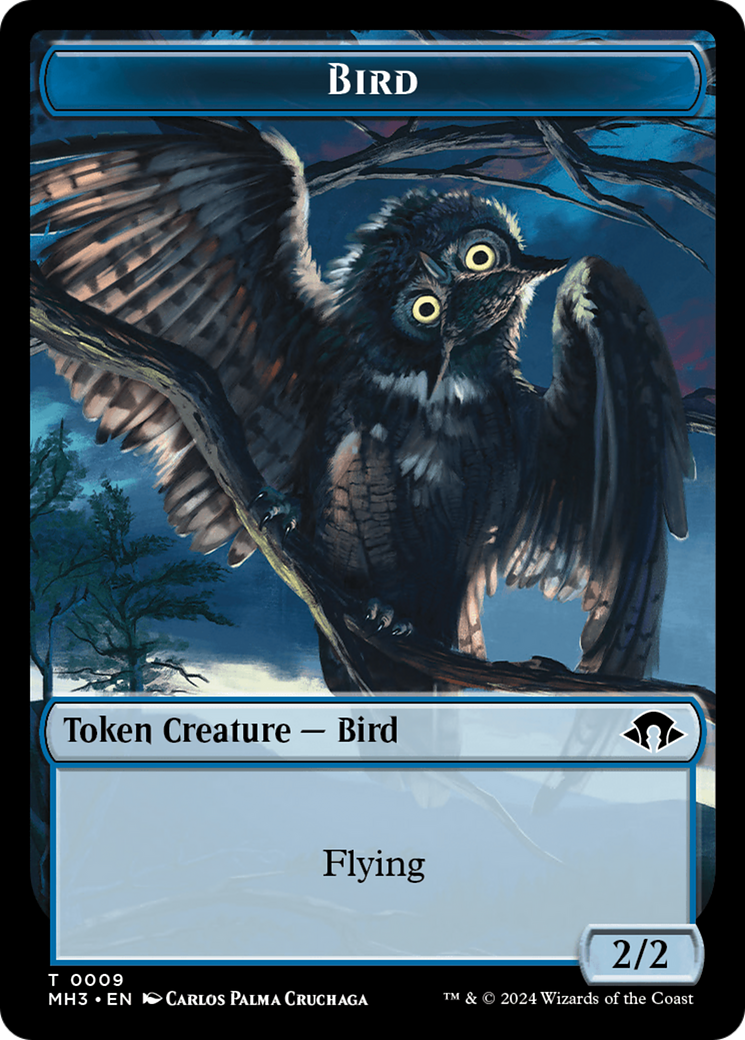 Eldrazi Spawn // Bird Double-Sided Token [Modern Horizons 3 Tokens] | The Gaming-Verse