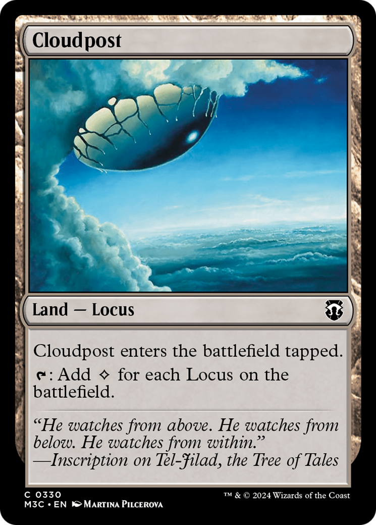 Cloudpost (Ripple Foil) [Modern Horizons 3 Commander] | The Gaming-Verse