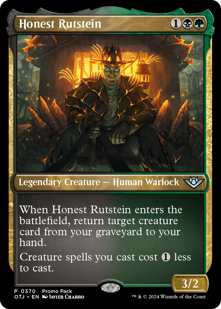 Honest Rutstein (Promo Pack) [Outlaws of Thunder Junction Promos] | The Gaming-Verse