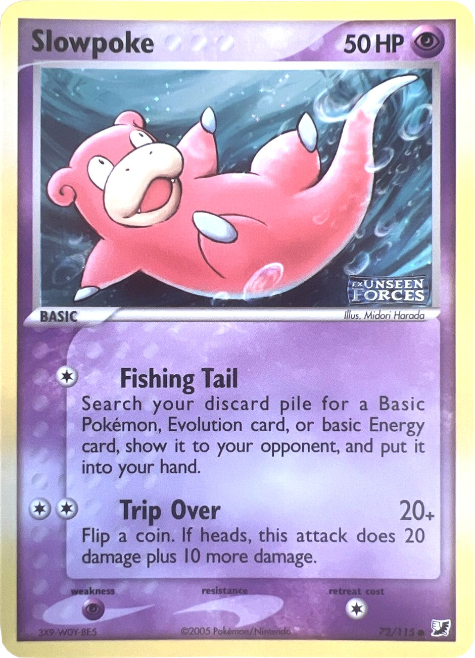 Slowpoke (72/115) (Stamped) [EX: Unseen Forces] | The Gaming-Verse