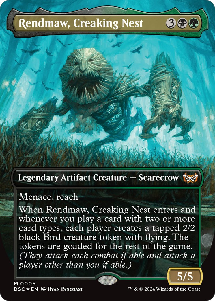 Rendmaw, Creaking Nest (Borderless) [Duskmourn: House of Horror Commander] | The Gaming-Verse