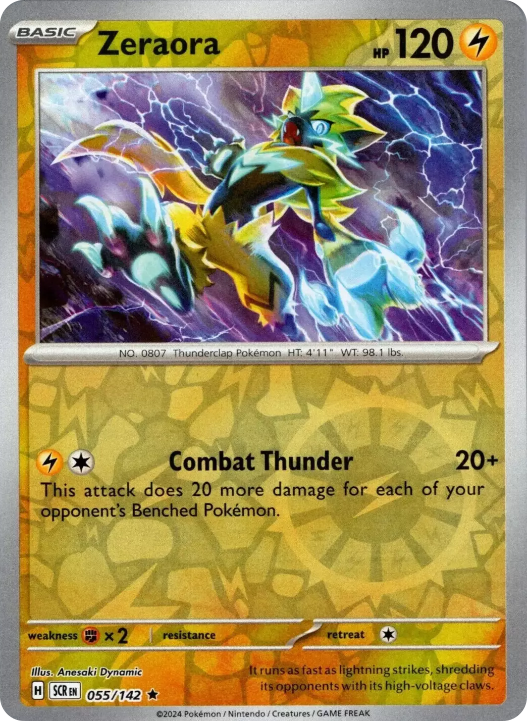 Zeraora (055/142) [Scarlet & Violet: Stellar Crown] | The Gaming-Verse