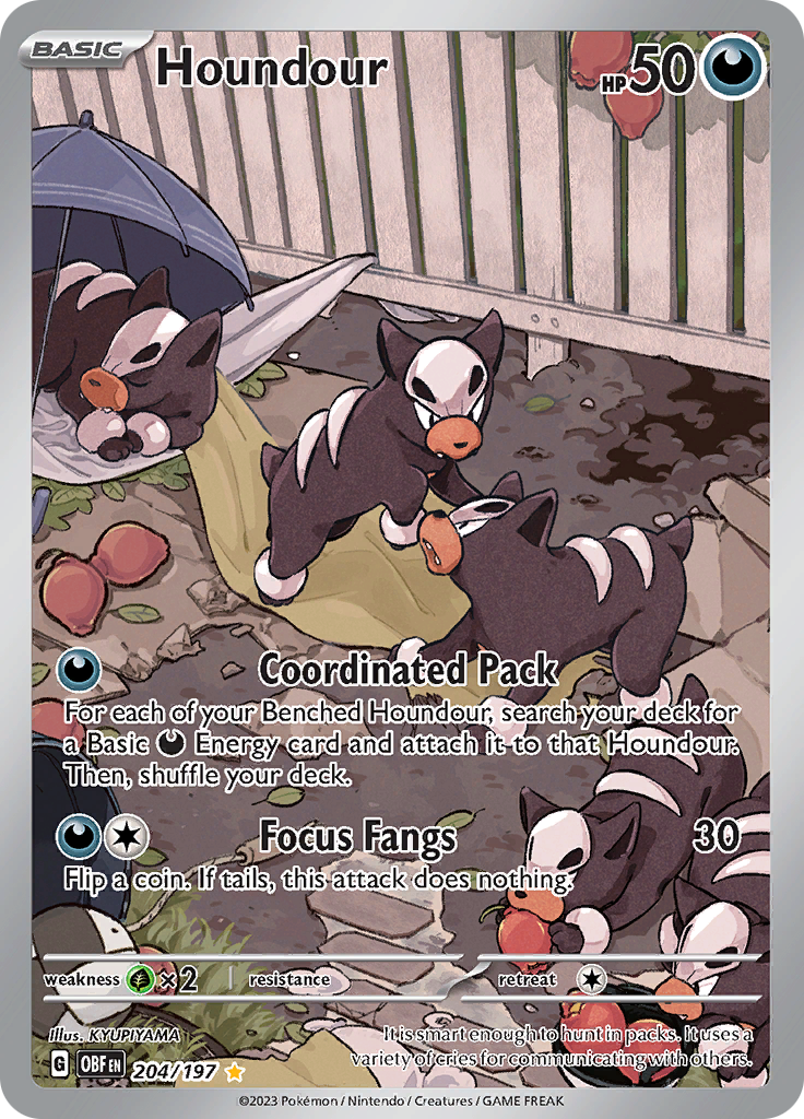 Houndour (204/197) [Scarlet & Violet: Obsidian Flames] | The Gaming-Verse