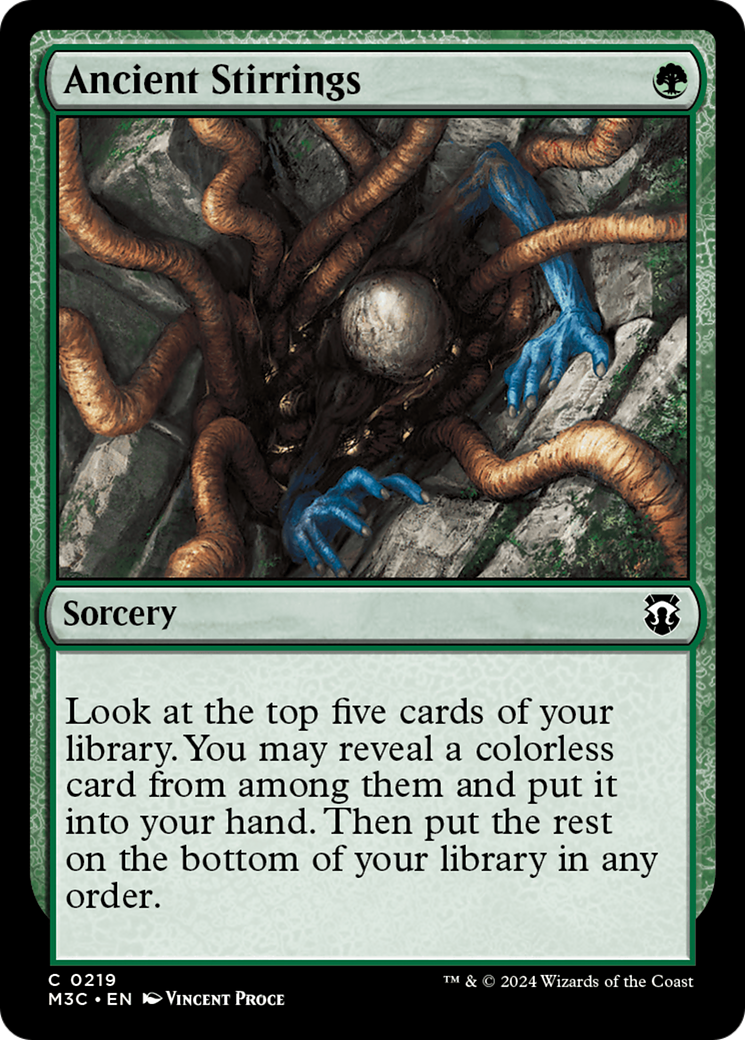 Ancient Stirrings (Ripple Foil) [Modern Horizons 3 Commander] | The Gaming-Verse