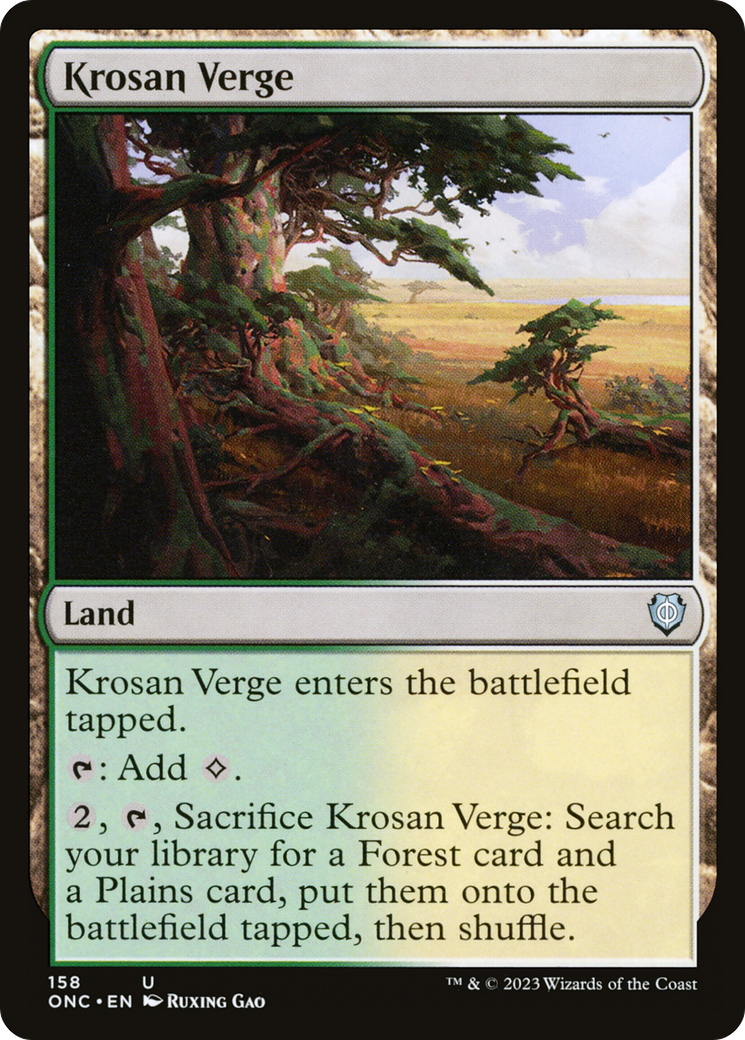 Krosan Verge [Phyrexia: All Will Be One Commander] | The Gaming-Verse