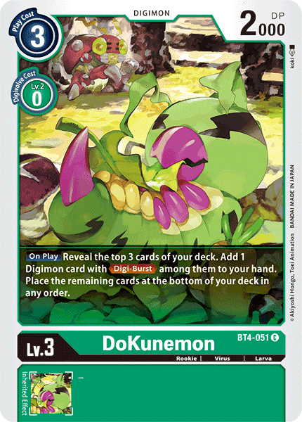 DoKunemon [BT4-051] [Great Legend] | The Gaming-Verse